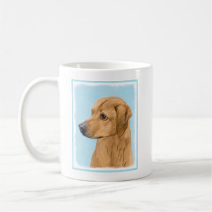 Caneca De Café Pintura Ridgeback da Rodésia - Arte Cachorra Origi