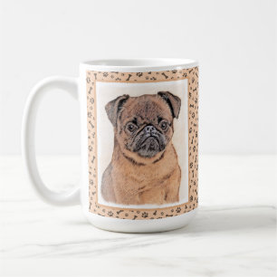 Caneca De Café Pintura Suave em Bruxelas Griffon Pintura Original