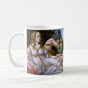 Caneca De Café Pintura Vintage de Marte e Vênus Deusa do Amor