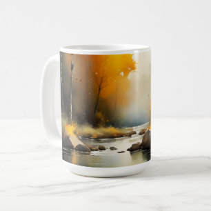 Caneca De Café Pintura vírica do outono de Serene