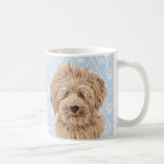 Caneca De Café Pinturas do cão de Labradoodle/amor de