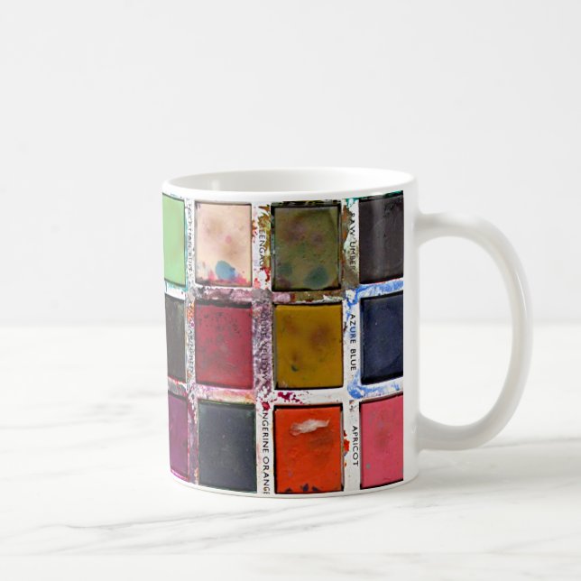Caneca De Café Pinturas velhas do Grunge (Direita)