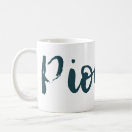 Caneca De Café Pioneer azul verde JW em volta de Mug