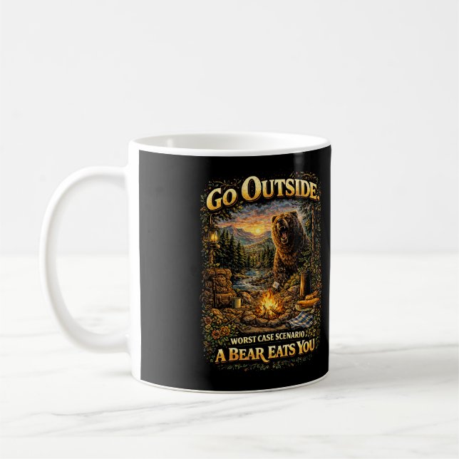 Caneca De Café Pior Caso na Natureza (Esquerda)