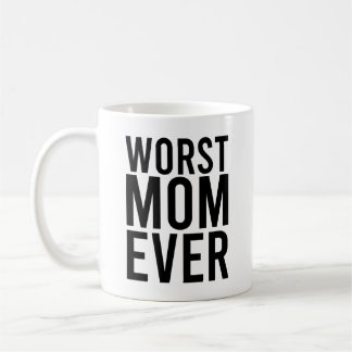 Caneca De Café Pior Mãe do Mundo Mãe Divertida
