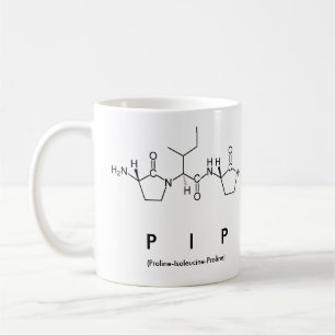 Caneca De Café Pip peptide name mug