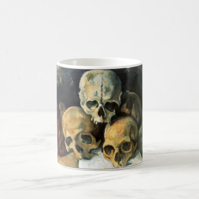 Caneca De Café Pirâmide dos crânios Paul Cezanne (Centro)