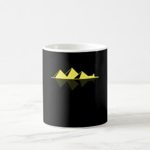 Caneca De Café Pirâmides Camisa Antiquada do Egito