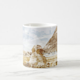 Caneca De Café Pirâmides de Giza, Esfinge, no Egito, viajando po