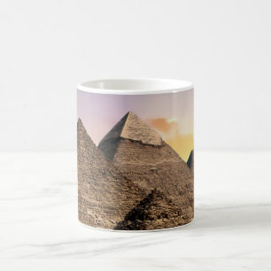 Caneca De Café Pirâmides de Gizé Viagem Egito Foto
