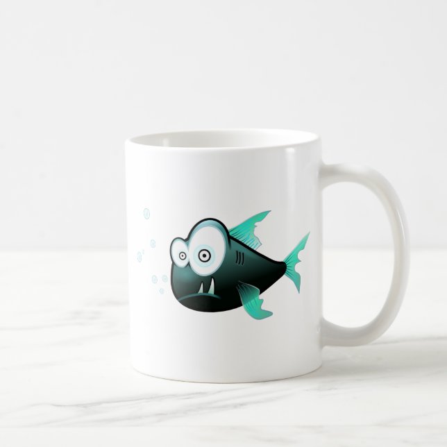 Caneca De Café Piranha dos desenhos animados (Direita)
