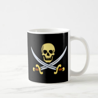 Caneca De Café Pirata signo logótipo pirates sign