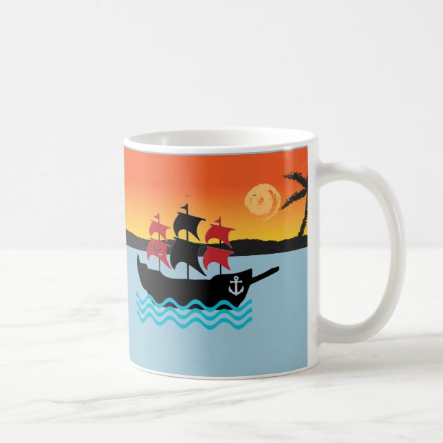 Caneca De Café Piratas Naviam Mug (Direita)