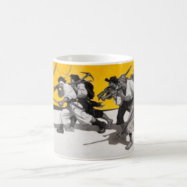 Caneca De Café Piratas que caçam o tesouro! (Centro)