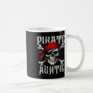 Caneca De Café Pirate Auntie Jolly Roger Flag E Skull Crossbone