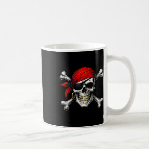 Caneca De Café Pirate Jolly Roger Flag E Skull Crossbones Hallo