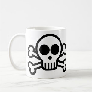 Caneca De Café Pirate Skull & Crossbones Café Mug - 325 ml