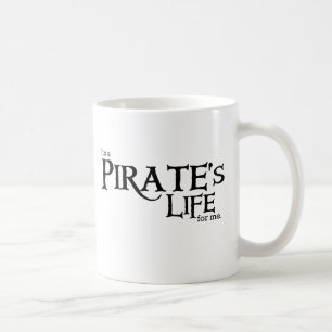 Caneca De Café Pirateia a vida MIM