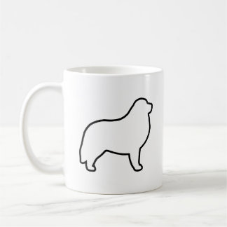 Caneca De Café Pirenéus excelentes Cães Raça Silhuetas