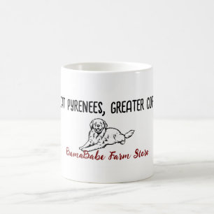 Caneca De Café Pirenéus excelentes - Maior Mug de Café