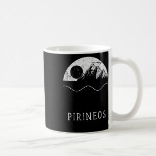 Caneca De Café Pirineus Montanhas Vintage Caminhada Acampamento E