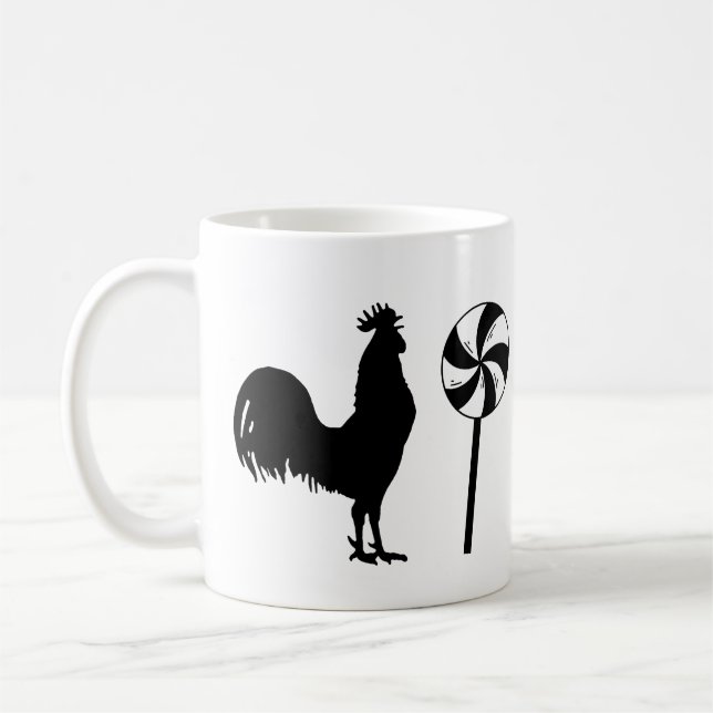 Caneca De Café Pirulito de Galo (Esquerda)