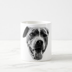 Caneca De Café Piscar os olhos brilhante Combinação pitbull — Fec