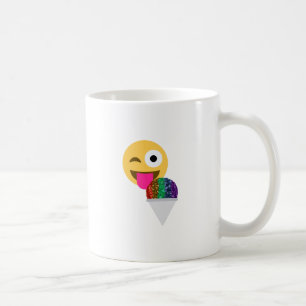 Caneca De Café piscar os olhos emoji brilhante