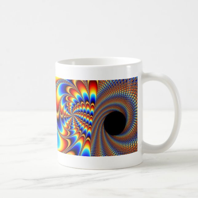 Caneca De Café Piscar os olhos Fractal (Direita)