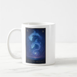 Caneca De Café Pisces Zodiac Art – Celestial Fish and Dream Waves