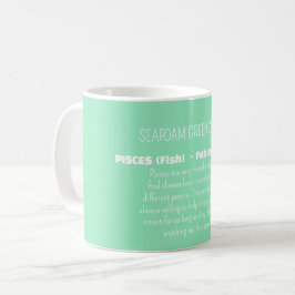 Caneca De Café PISCES Zodiac Sign Personality Traits