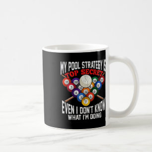 Caneca De Café Piscina Billiard Womens Mens Minha Estratégia de P