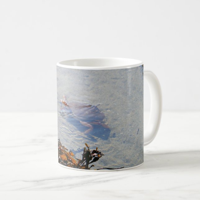 Caneca De Café Piscina de maré na Praia de Areia (Frente Esquerda)