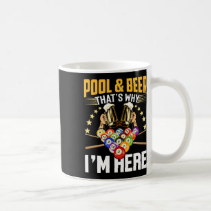 Caneca De Café Piscina e cerveja, é por isso que estou aqui, doen