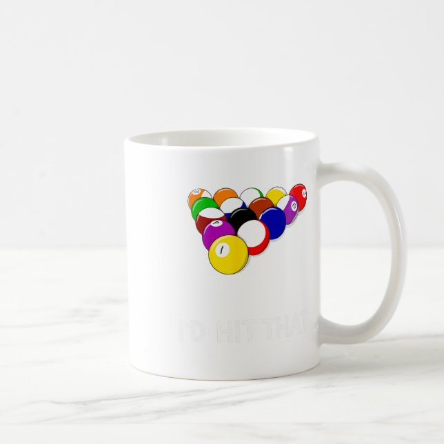 Caneca De Café Piscina Engraçada Id Atingiu O Presente Do Billiar (Direita)