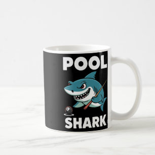 Caneca De Café Piscina Tubarão Namorado Jogador Engraçado Billiar