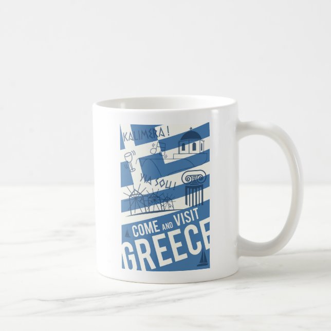 Caneca De Café Piscina vinda da visita (Direita)