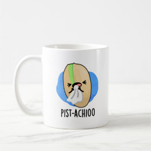 Caneca De Café Pist-achioo Engraçado Espirrando Nut Pistachio Pun