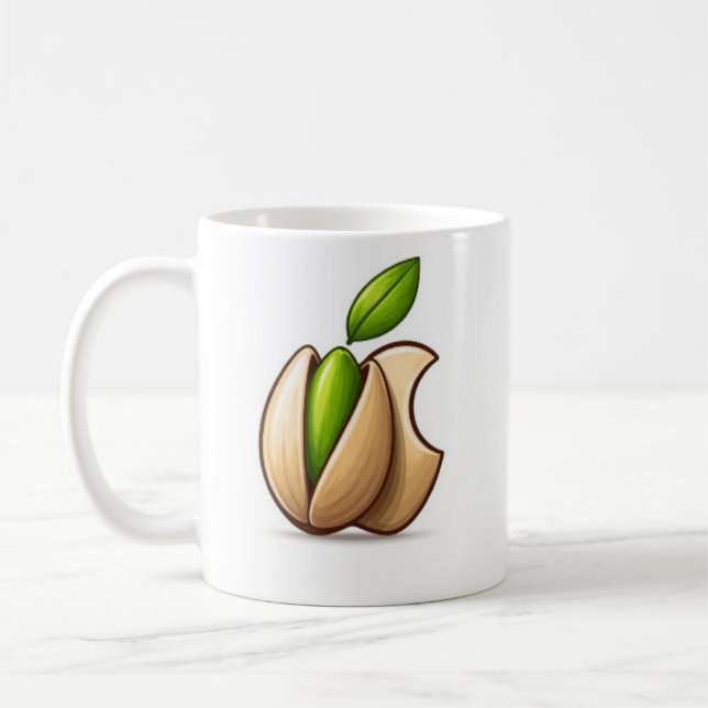 Caneca De Café PistaMug – Um gole com um toque de pistácio (Esquerda)