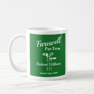 Caneca De Café Pistas de Golfe de Aposentadoria de Despedida Amea