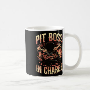 Caneca De Café Pit Boss No Comando Mestrados De Grelha De Churras