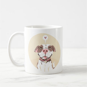 Caneca De Café Pit Bull Fofo