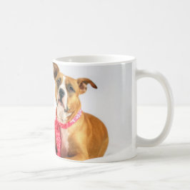 Caneca De Café Pit Bull Puppy Love in Pink XOXO