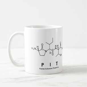 Caneca De Café Pit peptide nome mug