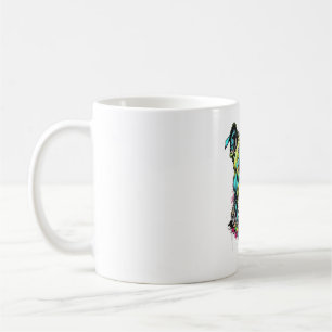 Caneca De Café pitbull colorido