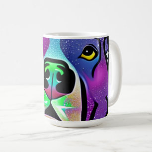 Caneca De Café Pitbull Dog Pop Art