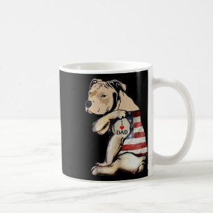 Caneca De Café Pitbull Eu Amo Pai Tatuagem Dia dos Pais