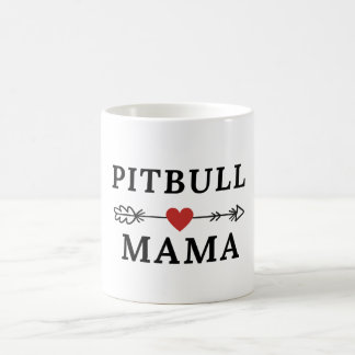 Caneca De Café Pitbull Mama Pittie Mãe Cute Pit Bull