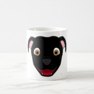 Caneca De Café Pitbull preto enfrenta