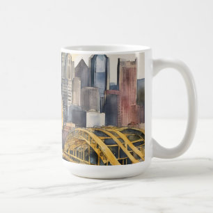 Caneca De Café Pittsburgh Cityscape